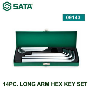 [09143] Kunci L Panjang 14 Pcs 09143 - 14Pc. Long Arm Hex Key Set Sata