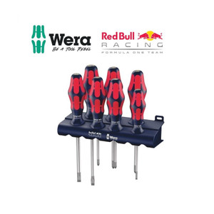 [05227700001] Obeng Racing Set Wera 05227700001 Limited Edition Red Bull, Rack, 7 Pc