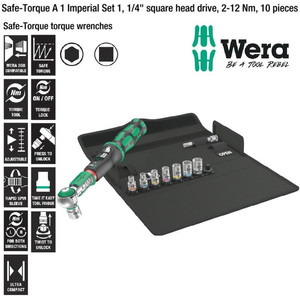 [05075831001] Torsi Pengaman (Inch) Set Wera 05075831001 Safe-Torque 1/4" Sq 2-12 Nm