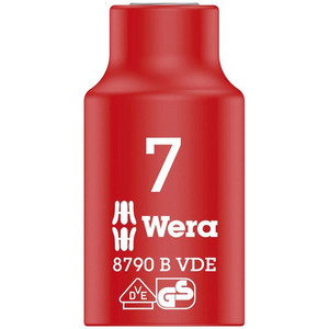 [5004951001] Socket 05004951001 Wera 8790 B VDE Zyklop 3/8" Socket, Insulated, 7.0