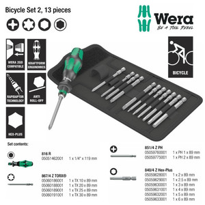 [05004171001] Tool Kits Sepeda Set 13 Pc Wera 05004171001 Toolkits Bicycle Set 2