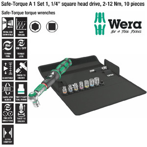 [05075830001] Torsi Pengaman Metric Set Wera 05075830001 Safe-Torque 1/4" Sq 2-12 Nm