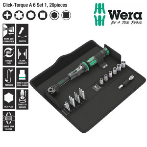 [5130110001] Torsi Klik Set Wera 05130110001 Click-Torque A 6 Set 1 - 20 Pc