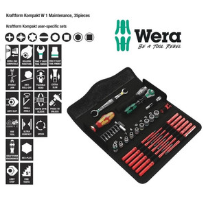 [05135926001] Wera 05135926001 Nut Drivers Set Kraftform Kompakt W1 Maintenance 35Pc