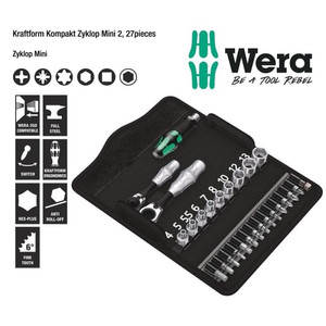 [05135918001] Tool Kit Set Wera 05135918001 Kraftform Kompakt Zyklop Mini 2 - 27 Pc