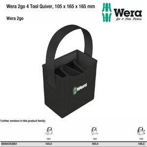 [05004353001] Tas Perkakas Wera 05004353001 2go 4 Tool Bag 165 x 105 mm (empty)