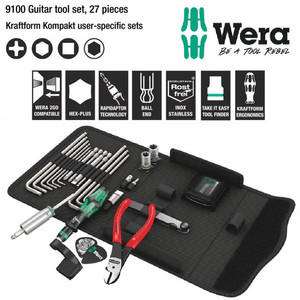 [05134015001] Tool Kit Set Gitar Wera 05134015001 9101 Guitar Tool Set 27 Pc