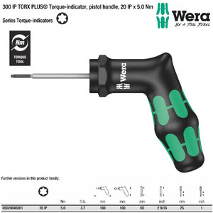 [05028046001] Obeng Torsi Bintang 20 IP - 5.0 Nm Wera 05028046001 Torque-indicators