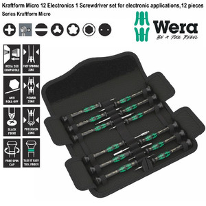 [05073677001] Obeng Mirco Set Wera 05073677001 Kraftform Micro 12 Electronics 1,12Pc