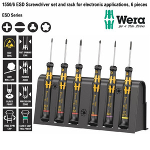 [05030180001] Obeng ESD Mirco Set Wera 05030180001 Screwdriver Set Electronic 6 Pc