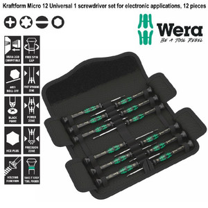 [05073675001] Obeng Kecil Set Wera 05073675001 Kraftform Universal 1 S/Driver 12 Pc