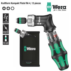 [05051031001] Obeng Bits Set Wera 05051031001 Kraftform Kompakt RA 4, 13 Pc