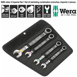 [5073295001] Kunci Ring Pas Inch Ratchet Set Wera 05073295001 Joker Imperial - 4 Pc