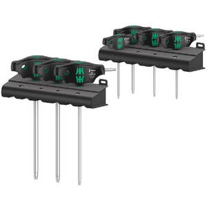 [05023452001] Kunci T Bintang Wera 05023452001 T-Handle Screwdriver Set Torx 7 Pcs
