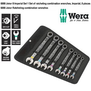 [05020012001] Kunci Ring Pas Inch Ratchet Set Wera 05020012001 Joker Imperial - 8 Pc