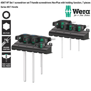 [05023450001] Kunci T Hex-Plus Set Wera 05023450001 HF T-Handle Screwdriver Set 7 Pc