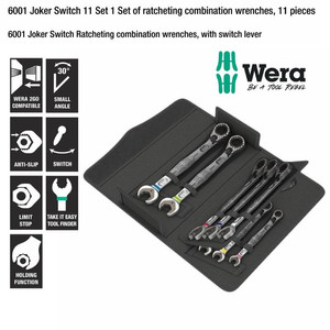 [05020091001] Kunci Ring Ratchet Pas Switch Set Wera 05020091001 Joker Metric - 11Pc