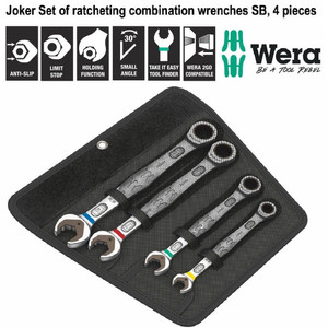 [05073290001] Kunci Ring Pas Ratchet Metric Set Wera 05073290001 Joker SB - 4 Pc
