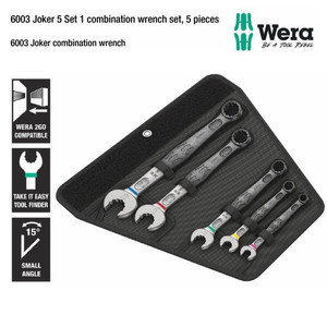 [05020230001] Kunci Ring Pas Metric Set Wera 05020230001 Joker Metric - 5 Pc