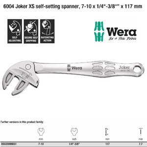 [05020099001] Kunci Inggris XS Wera 05020099001 6004 Joker XS Self-Setting Spanner