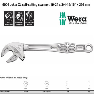 [05020104001] Kunci Inggris XL Wera 05020104001 6004 Joker XL Self-Setting Spanner