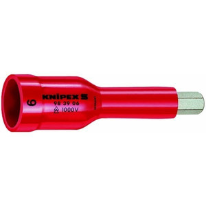 [983906] Bits Socket VDE 3/8" 6 x 75 mm 98 39 06 KNIPEX Hexagon Sockets