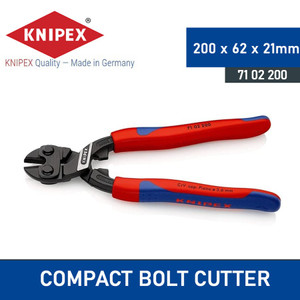 [7102200] Tang Potong Kawat 200 mm 71 02 200 KNIPEX Kawat Compact Bolt Cutter