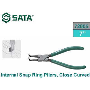 [72005] TANG 72005 SNAP RING PLIERS INTERNAL CLOSE CURVED 7" SATA