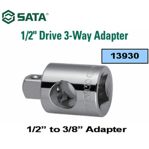 [13930] ADAPTOR SOCKET 13930 1/2" F X 3/8" M 3-WAY ADAPTER SATA