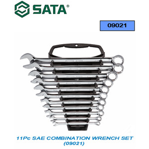 [09021] KUNCI RING PAS SET 09021 11PC SAE COMBINATION WRENCH SET SATA