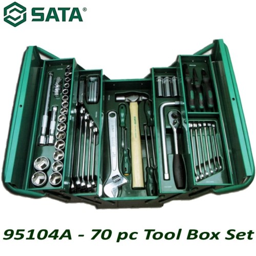 [95104] Tool Box Beserta Isinya 70 Pcs - 12/6 Point Metric 95104A-70 SATA TOOL