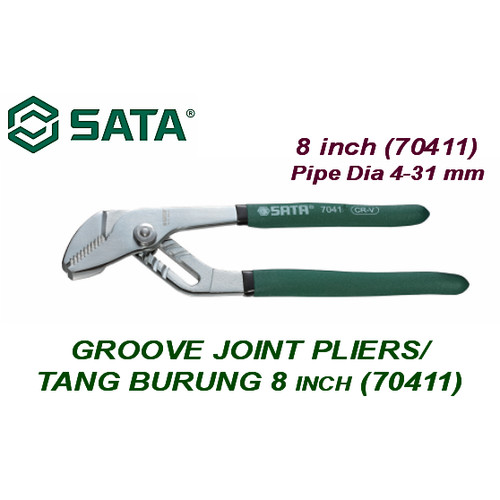 [70411] Tang Burung/Groove Joint Pliers 8 Inch 70411 SATA