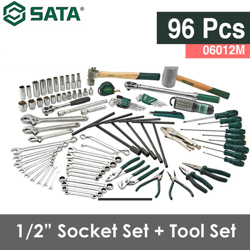 [06012] Tool Kit Set 96 Pc. 1/2" 6 point Metric Socket Set SATA 06012M