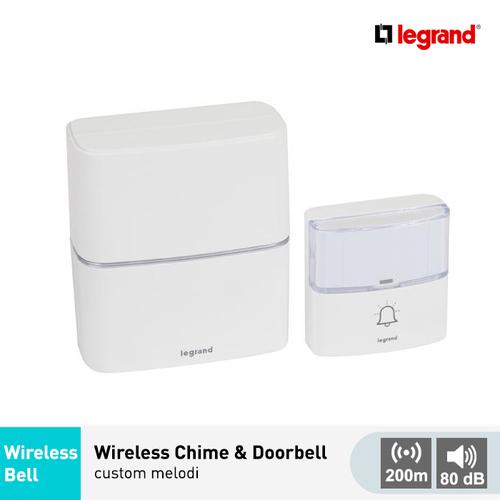[EZM.7200091] Legrand Bell Rumah Wireless Chime & Doorbell dengan Custom mp3 Melodi