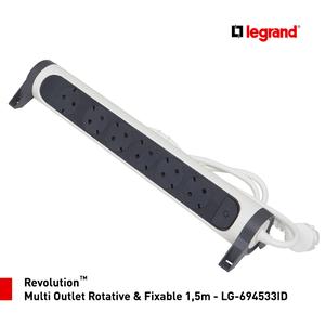 [EZM.7200022] Legrand Revolution Multi Outlet Rotative & Fixable 1,5m - LG-694533ID