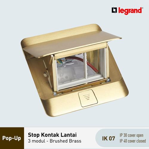 [EZM.7200045] Legrand Pop Up Box 3 Modul - Brushed Brass