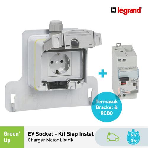 [EZM.7200046] Legrand Stop Kontak Charger Mobil Motor Listrik - Ready to Install Kit