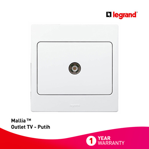 [EZM.7200081] Legrand Mallia - Outlet TV - Putih dengan Frame