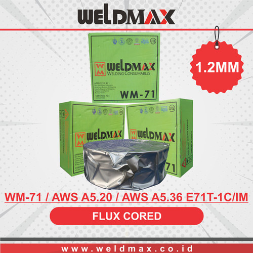 [EZM.0500021] KAWAT LAS FLUX MIG CORED AWS A5.20 E71T-1C/IM (WM-71) 1.2MM WELDMAX