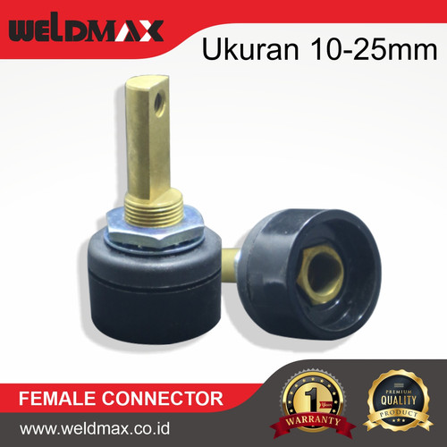 [EZM.0500050] FEMALE CONNECTOR WELDING MACHINE / KONEKTOR PEREMPUAN MESIN LAS 10-25