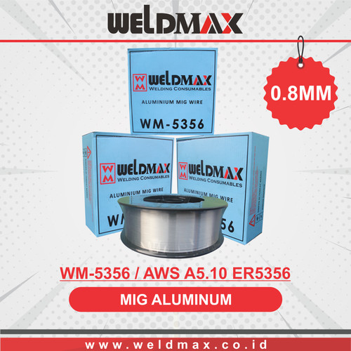 [EZM.0500068] KAWAT LAS MIG ARGON ALUMINUM AWS A5.10 ER5356 (WM-5356) 0.8MM WELDMAX