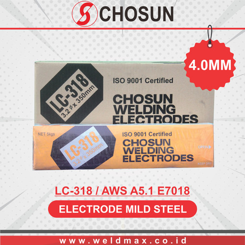 [EZM.0500080] KAWAT LAS ELECTRODE E7018 (LC-318) UKURAN 4.0MM CHOSUN