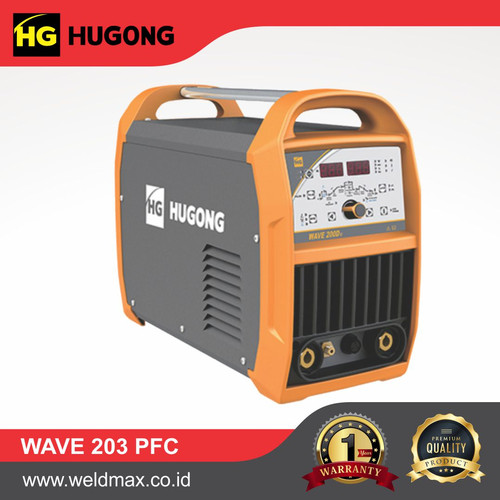 [EZM.0500101] MESIN LAS HUGONG WAVE 203 PFC III AC DC - MESIN LAS TIG & MMA WELDER