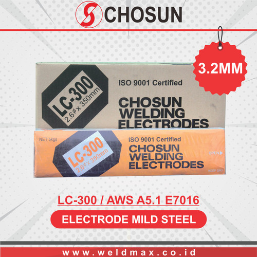 [EZM.0500119] KAWAT LAS ELECTRODE E7016 (LC-300) UKURAN 3.2MM CHOSUN