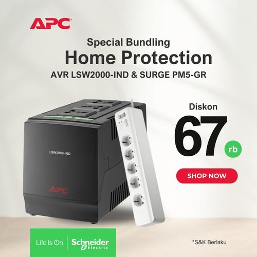 [EZO.0900338] APC Bundling AVR Stabilizer LSW2000-IND + Surge Protector PM5-GR