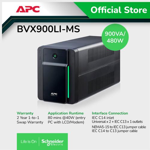 [EZO.0900154] UPS APC Easy UPS BVX 900VA 480W BVX900LI-MS