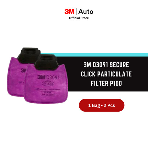 3M D3091 Secure Click Particulate Filter P100 - 1 Bag (isi 2)
