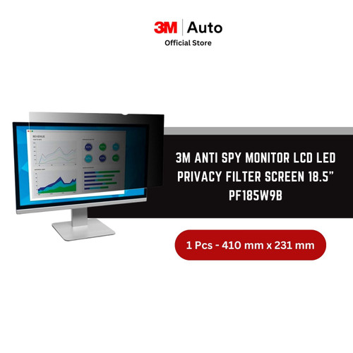 3M Anti Spy Monitor LCD LED Privacy Filter Screen 18.5" PF185W9B