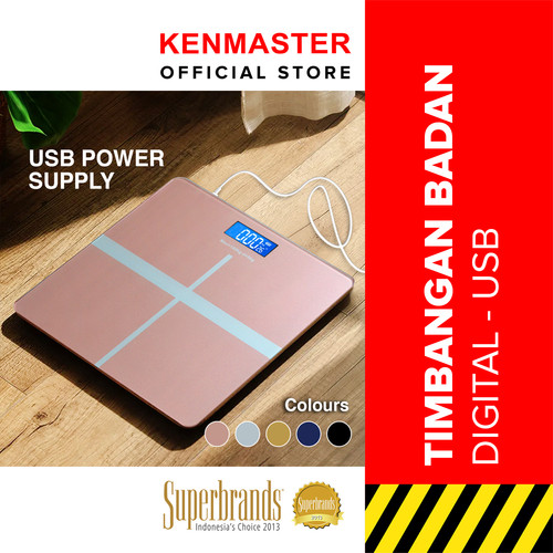 [EZM.2501156] Timbangan Badan Digital USB - 5 Warna Max 180KG - OL090