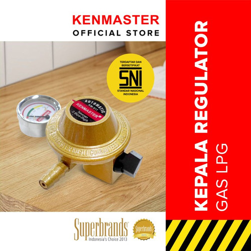 [EZM.2500284] Kenmaster Kepala Regulator Gas LPG + MTR KM-911 Blister - KSG 014